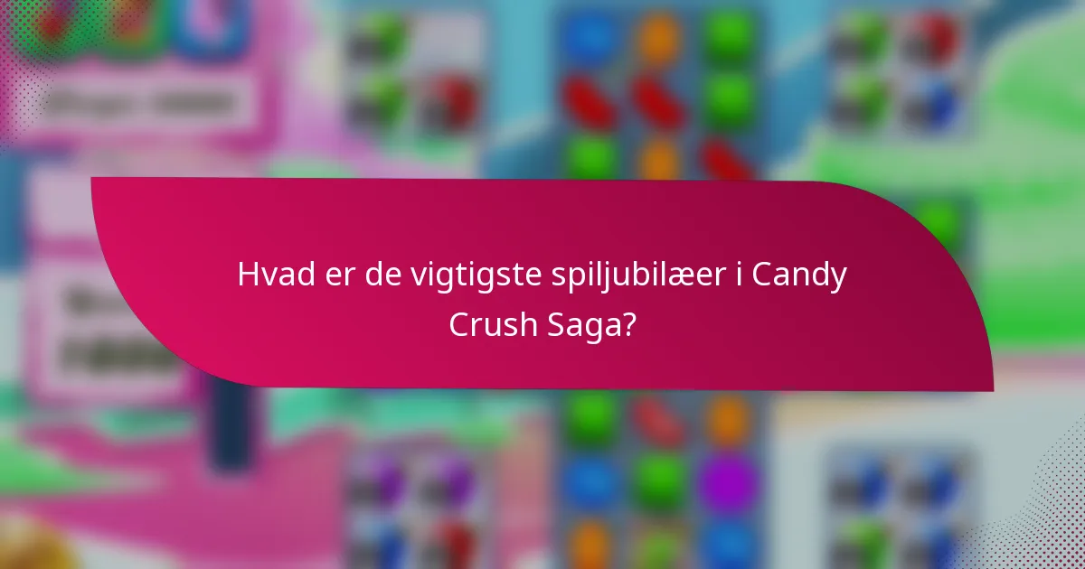 Hvad er de vigtigste spiljubilæer i Candy Crush Saga?